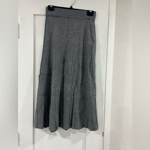 Grey Knit Women’s Sweater Skirt, Size xs